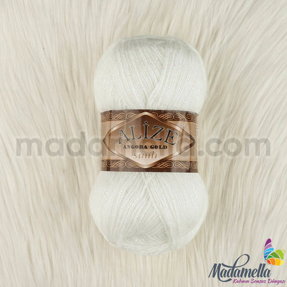 ALIZE ANGORA GOLD SILVERY KNITTING YARN