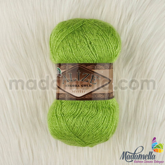 ALIZE ANGORA GOLD SILVERY KNITTING YARN