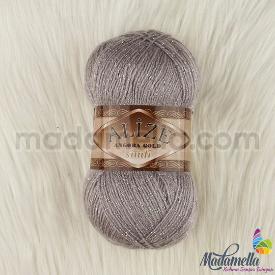 ALIZE ANGORA GOLD SILVERY KNITTING YARN