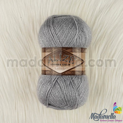 ALIZE ANGORA GOLD SILVERY KNITTING YARN - Thumbnail