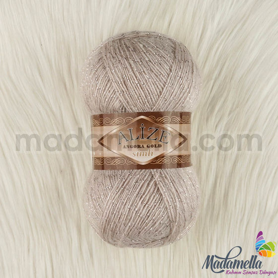 ALIZE ANGORA GOLD SILVERY KNITTING YARN