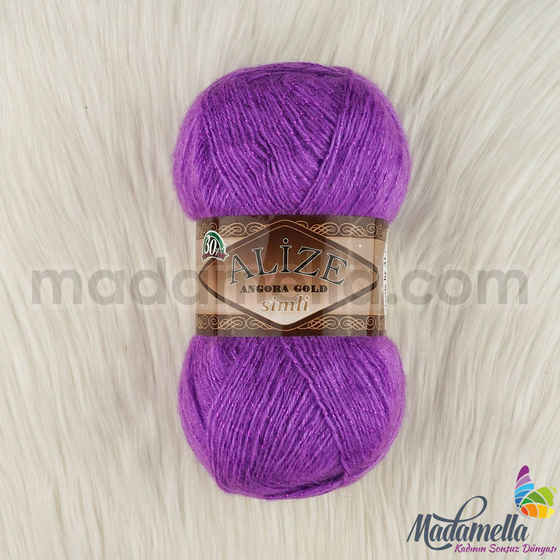 ALIZE ANGORA GOLD SILVERY KNITTING YARN