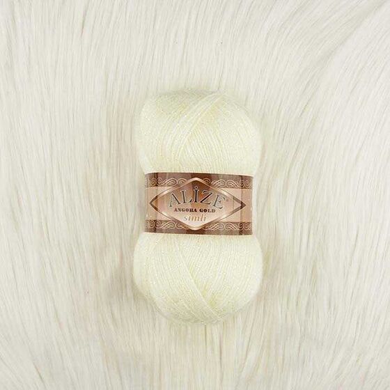 ALIZE ANGORA GOLD SILVERY KNITTING YARN