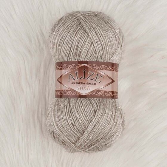 ALIZE ANGORA GOLD SILVERY KNITTING YARN