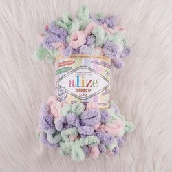 ALIZE PUFFY COLOR KNITTING YARN - Thumbnail