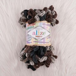 ALIZE PUFFY COLOR KNITTING YARN - Thumbnail