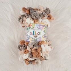 ALIZE PUFFY COLOR KNITTING YARN - Thumbnail