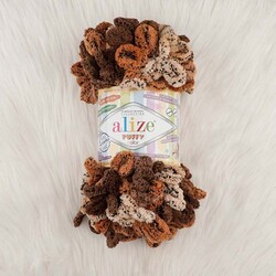 ALIZE PUFFY COLOR KNITTING YARN - Thumbnail