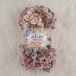 ALIZE PUFFY FINE COLOR KNITTING YARN - Thumbnail