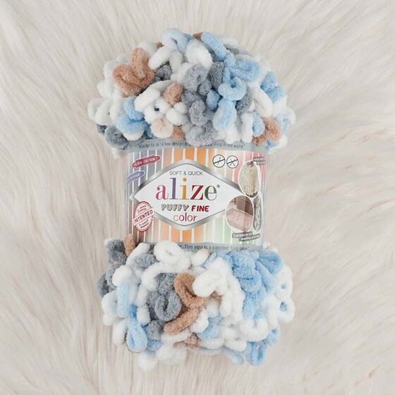 ALIZE PUFFY FINE COLOR KNITTING YARN