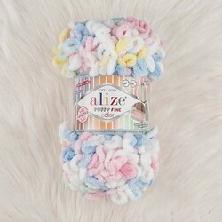 ALIZE PUFFY FINE COLOR KNITTING YARN - Thumbnail