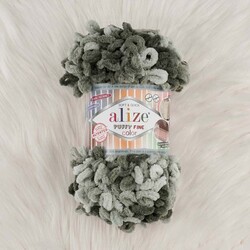 ALIZE PUFFY FINE COLOR KNITTING YARN - Thumbnail