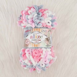 ALIZE PUFFY FINE COLOR KNITTING YARN - Thumbnail