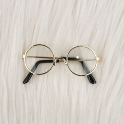 AMIGURUMI METAL GLASSES 70*27 MM. (GOLD) - Thumbnail