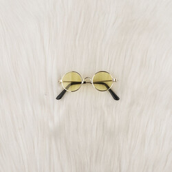 AMIGURUMI METAL GLASSES 70*27 MM. (GOLD) - Thumbnail