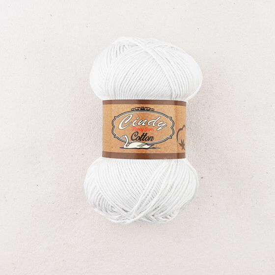 CİNDY COTTON ÖRGÜ İPİ 100 GR BEYAZ