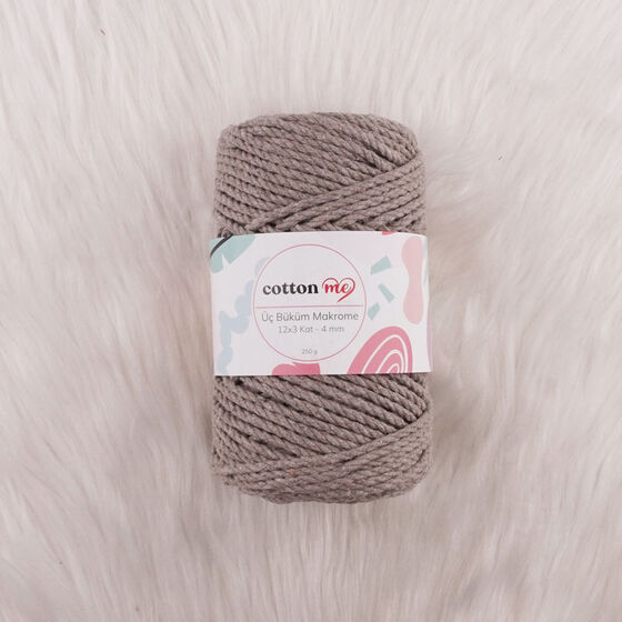 COTTON ME 3 BÜKÜM MAKROME İPİ 250 GR.12 X 3 KAT-4 MM