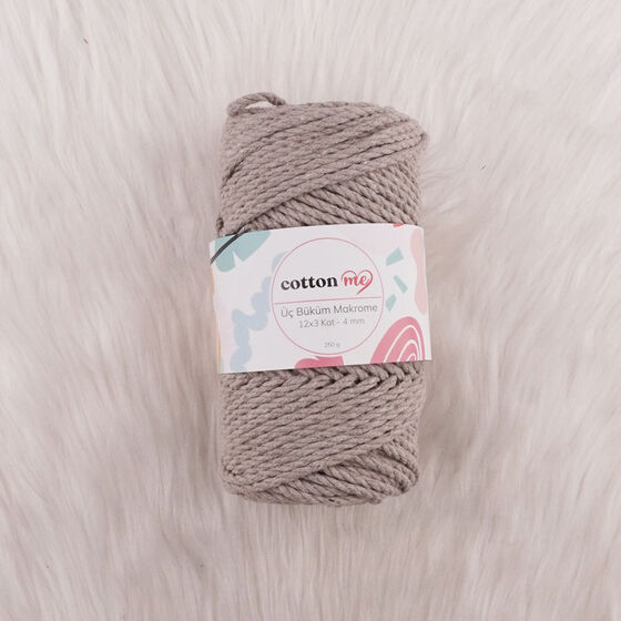 COTTON ME 3 BÜKÜM MAKROME İPİ 250 GR.12 X 3 KAT-4 MM