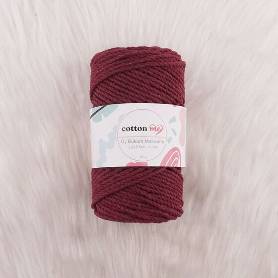 COTTON ME 3 BÜKÜM MAKROME İPİ 250 GR.12 X 3 KAT-4 MM