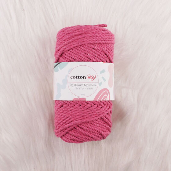 COTTON ME 3 BÜKÜM MAKROME İPİ 250 GR.12 X 3 KAT-4 MM