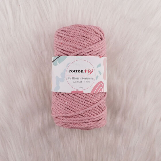 COTTON ME 3 BÜKÜM MAKROME İPİ 250 GR.12 X 3 KAT-4 MM