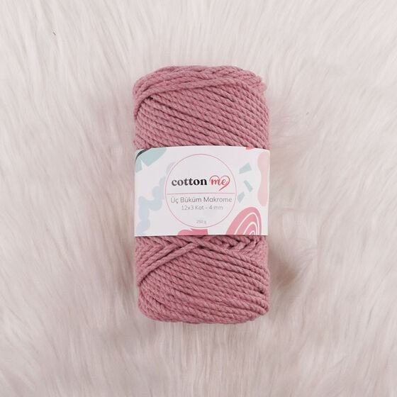 COTTON ME 3 BÜKÜM MAKROME İPİ 250 GR.12 X 3 KAT-4 MM