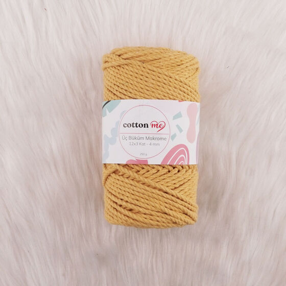 COTTON ME 3 BÜKÜM MAKROME İPİ 250 GR.12 X 3 KAT-4 MM