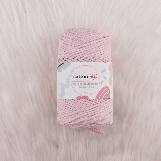 COTTON ME 3 BÜKÜM MAKROME İPİ 250 GR.12 X 3 KAT-4 MM