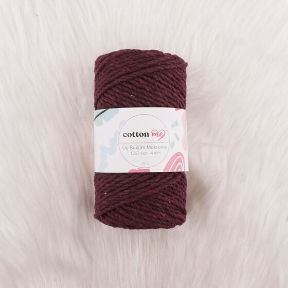 COTTON ME 3 BÜKÜM MAKROME İPİ 250 GR.12 X 3 KAT-4 MM