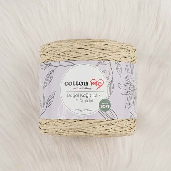 COTTON ME DOĞAL KAĞIT İPLİK 250 G.260 MT.