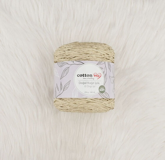 COTTON ME DOĞAL KAĞIT İPLİK 250 G.260 MT.