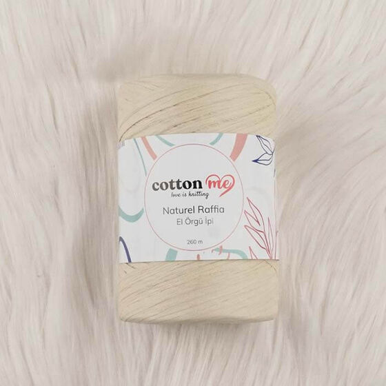 COTTON ME NATUREL RAFFİA KAĞIT İPLİK 260 M.