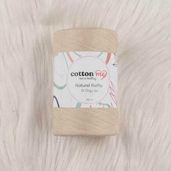 COTTON ME NATUREL RAFFİA KAĞIT İPLİK 260 M.