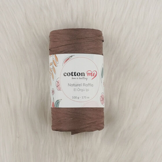 COTTON ME NATUREL RAFFİA KAĞIT İPLİK EL ÖRGÜ İPİ 100 GR.175 MT.