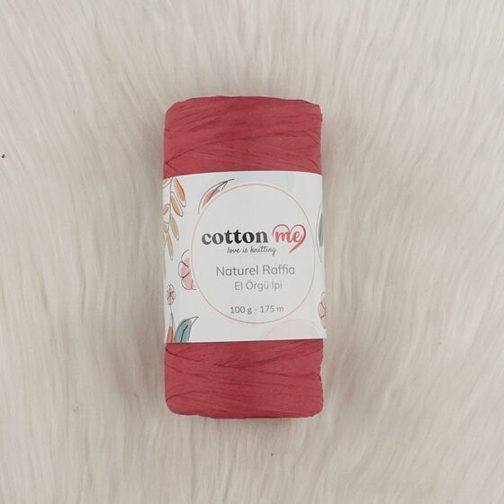 COTTON ME NATUREL RAFFİA KAĞIT İPLİK EL ÖRGÜ İPİ 100 GR.175 MT.