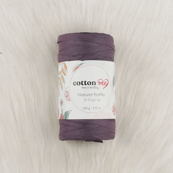 COTTON ME NATUREL RAFFİA KAĞIT İPLİK EL ÖRGÜ İPİ 100 GR.175 MT.