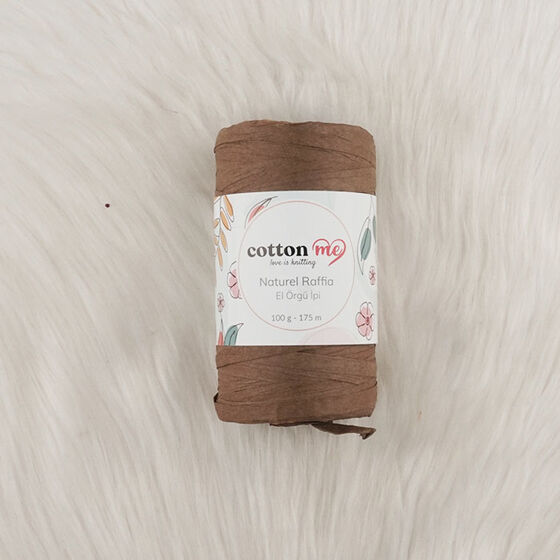 COTTON ME NATUREL RAFFİA KAĞIT İPLİK EL ÖRGÜ İPİ 100 GR.175 MT.