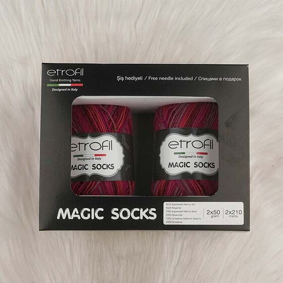 ETROFİL MAGIC SOCKS EL ÖRGÜ İPİ 100 GR.420 MT.