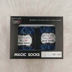 ETROFİL MAGIC SOCKS EL ÖRGÜ İPİ 100 GR.420 MT. - Thumbnail