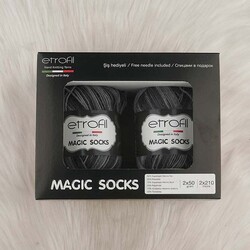 ETROFİL MAGIC SOCKS EL ÖRGÜ İPİ 100 GR.420 MT. - Thumbnail