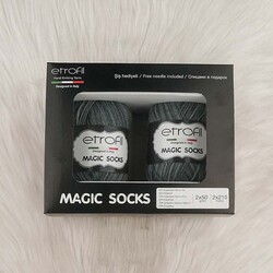 ETROFİL MAGIC SOCKS EL ÖRGÜ İPİ 100 GR.420 MT. - Thumbnail