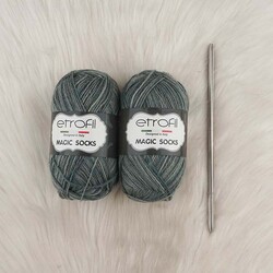 ETROFİL MAGIC SOCKS EL ÖRGÜ İPİ 100 GR.420 MT. - Thumbnail