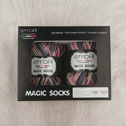 ETROFİL MAGIC SOCKS EL ÖRGÜ İPİ 100 GR.420 MT. - Thumbnail