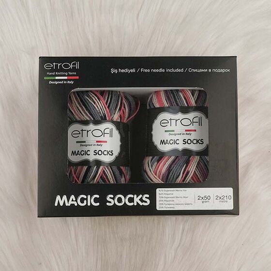 ETROFİL MAGIC SOCKS EL ÖRGÜ İPİ 100 GR.420 MT.