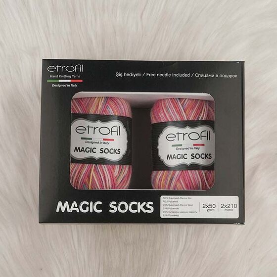 ETROFİL MAGIC SOCKS EL ÖRGÜ İPİ 100 GR.420 MT.