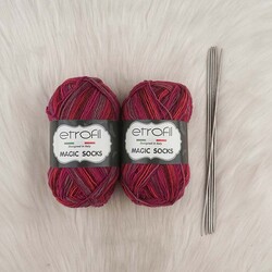 ETROFİL MAGIC SOCKS HAND KNITTING YARN 100 GR.420 MT. - Thumbnail