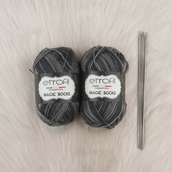 ETROFİL MAGIC SOCKS HAND KNITTING YARN 100 GR.420 MT. - Thumbnail