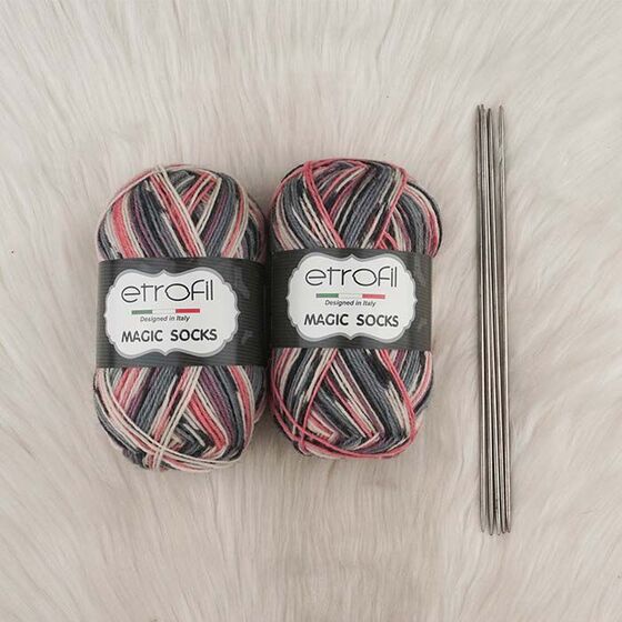 ETROFİL MAGIC SOCKS HAND KNITTING YARN 100 GR.420 MT.