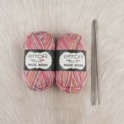 ETROFİL MAGIC SOCKS HAND KNITTING YARN 100 GR.420 MT. - Thumbnail