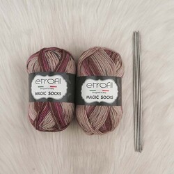 ETROFİL MAGIC SOCKS HAND KNITTING YARN 100 GR.420 MT. - Thumbnail